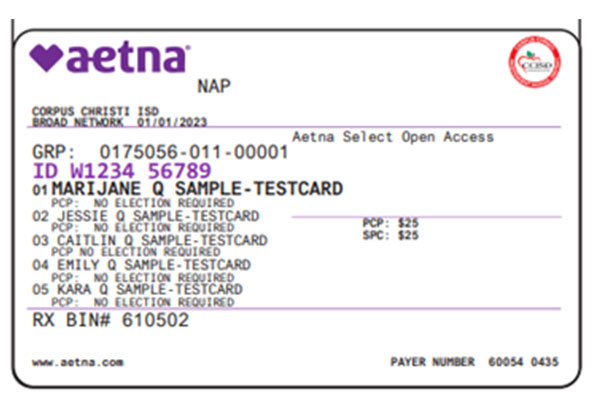 AETNA Card Front