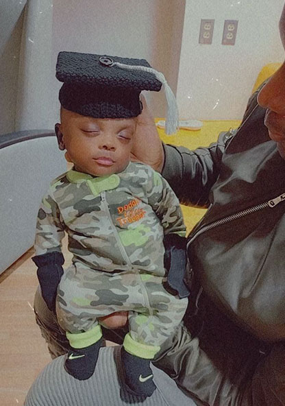 cute black baby with swag