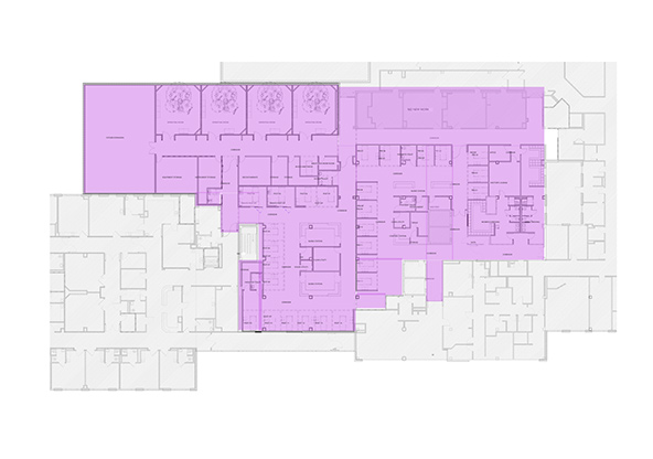 A blueprint of the planned expansion at CHRISTUS Mother Frances - Sulphur Springs