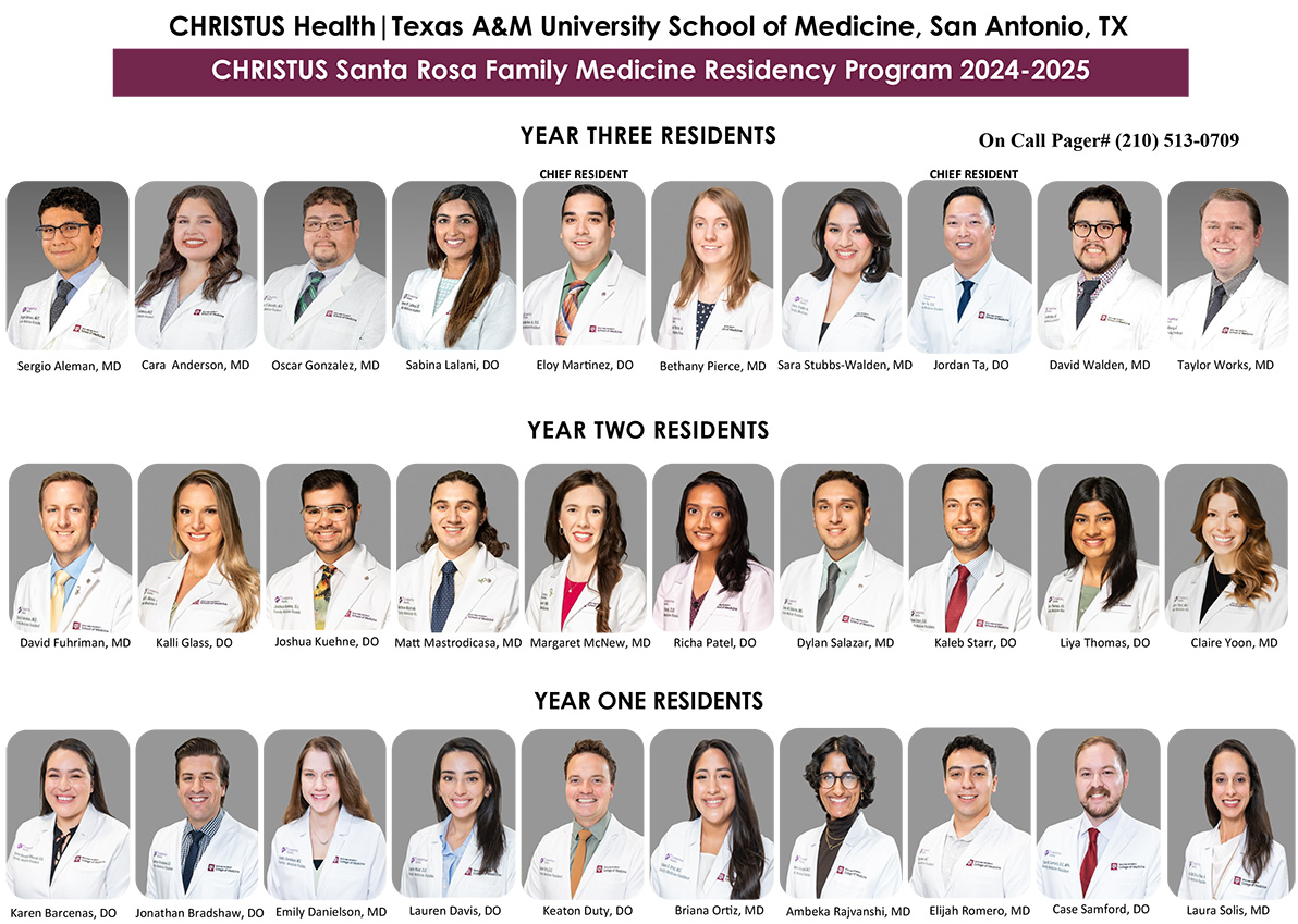 2024 - 2025 SRFM Residents